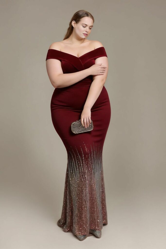 Sculpted Column Dress for Plus-size
