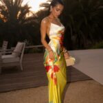 Silk printed maxi dresses