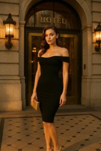 off-shoulder bodycon dress 2