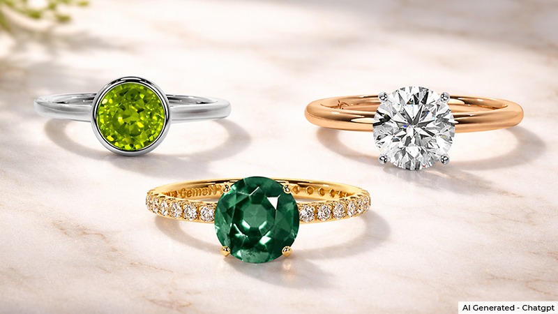 gemstone rings for women