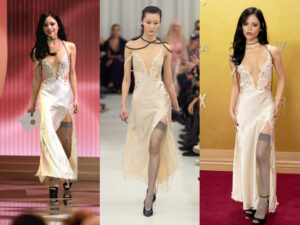 Jenna Ortega Takes the Red Carpet by Storm in a Christian Cowan Vintage Lace Gown at the 2026 Actor Awards