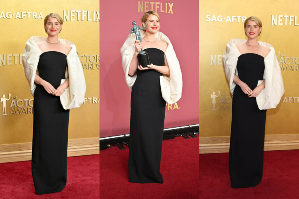 Jessie Buckley Dazzles in a Custom Balenciaga Gown at the 2026 Actor Awards