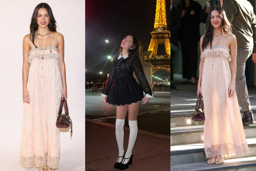 Olivia Rodrigo stuns in Chloé and Vintage Anna Sui at Paris Fashion Week Fall/Winter 2026/2027