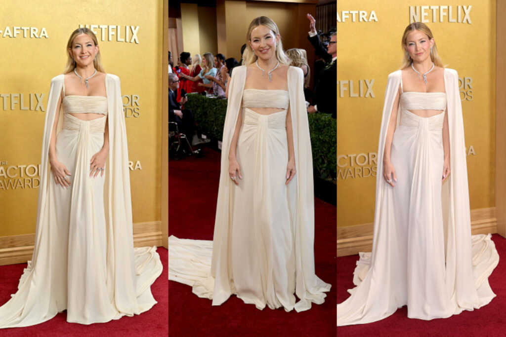 Kate Hudson Slays the Red Carpet in Custom Valentino at the 2026 Actor Awards