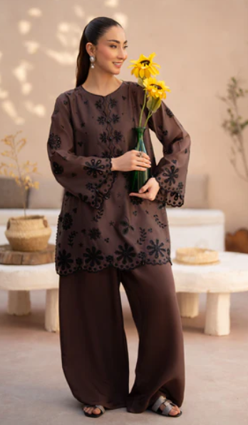 purple Stitched Branded Dresses in Pakistan