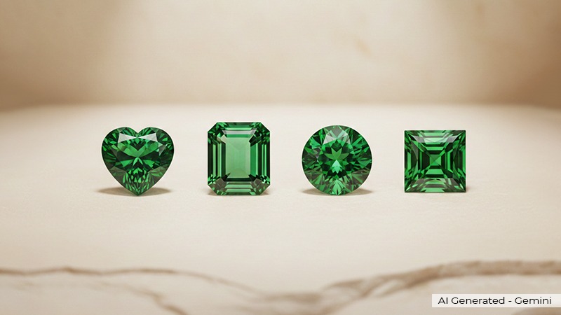 various styles of the tsavorite stone
