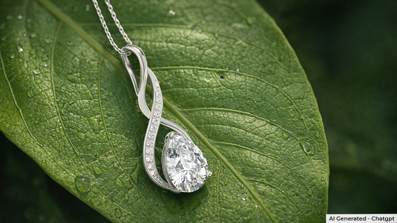 lab-created diamond necklace