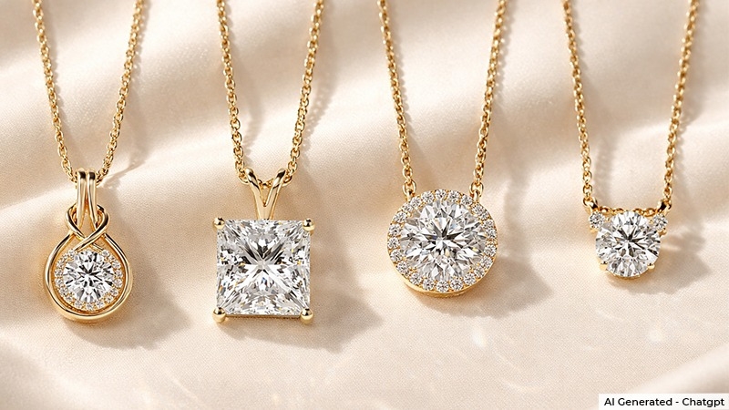 lab-created diamond necklaces
