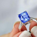 neelam stone ring for women