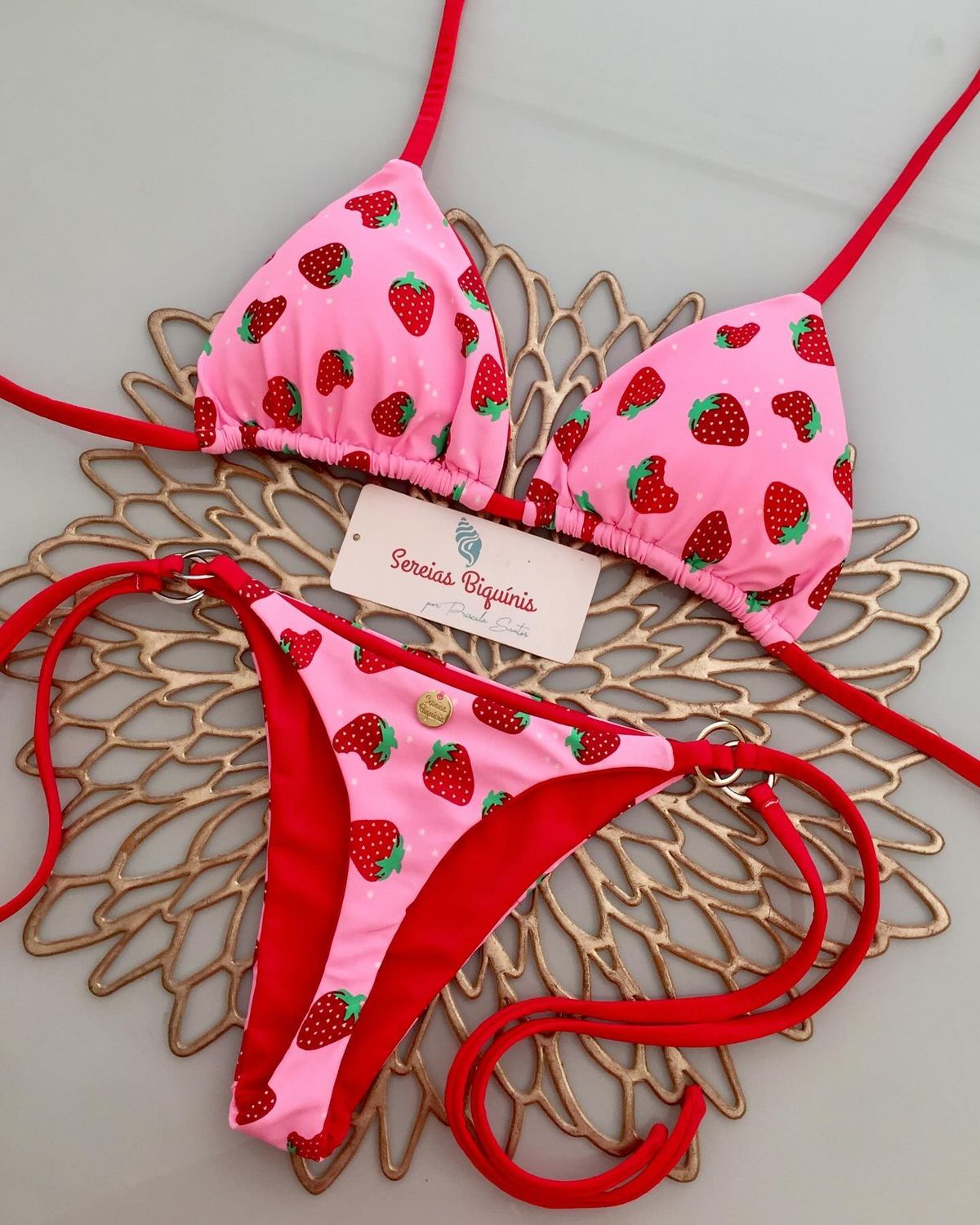 strawberry bikinis