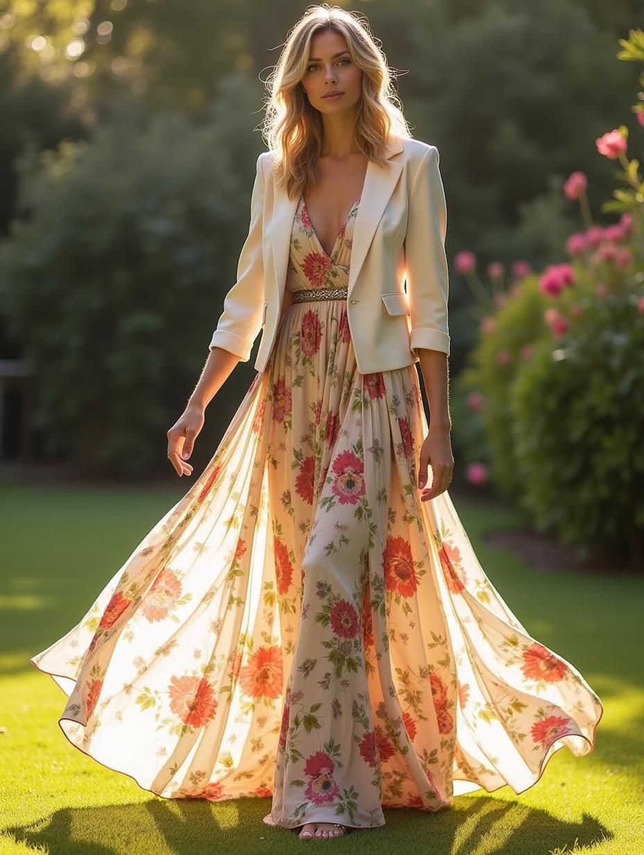 Floral Floor length maxi dress