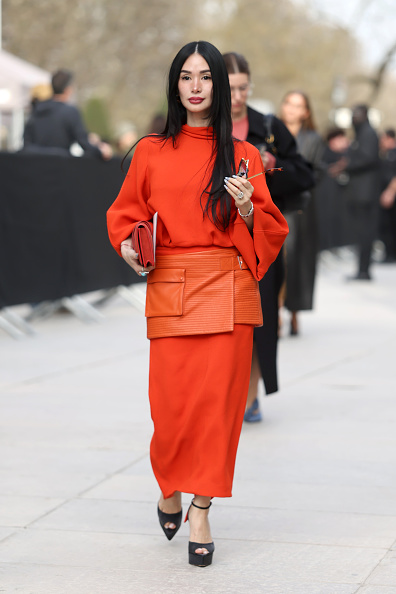 Heart Evangelista attends the Lanvin Womenswear Fall/Winter 2026-2027 show as part of Paris Fashion Week