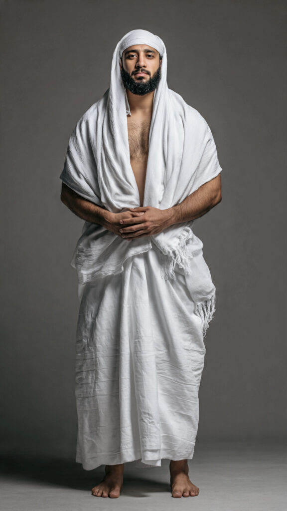 Umrah clothing for a man 