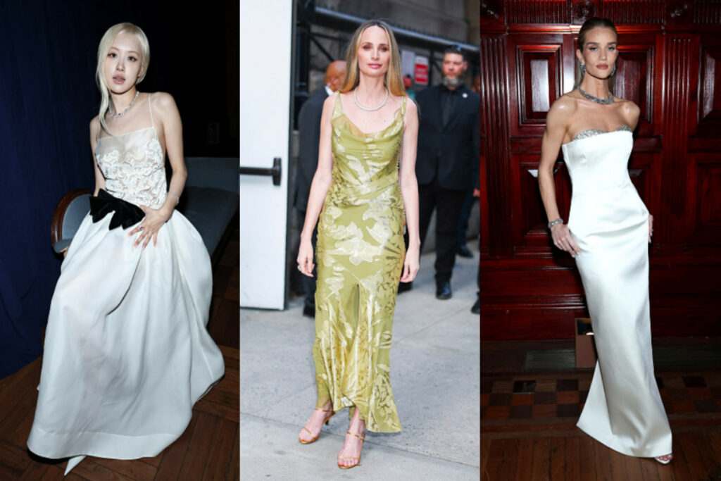 BLACKPINK Rosé, Rosie Huntington-Whiteley, and Lauren Santo Domingo at Tiffany & Co.