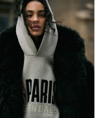 Fear of God Essentials Hoodie gray