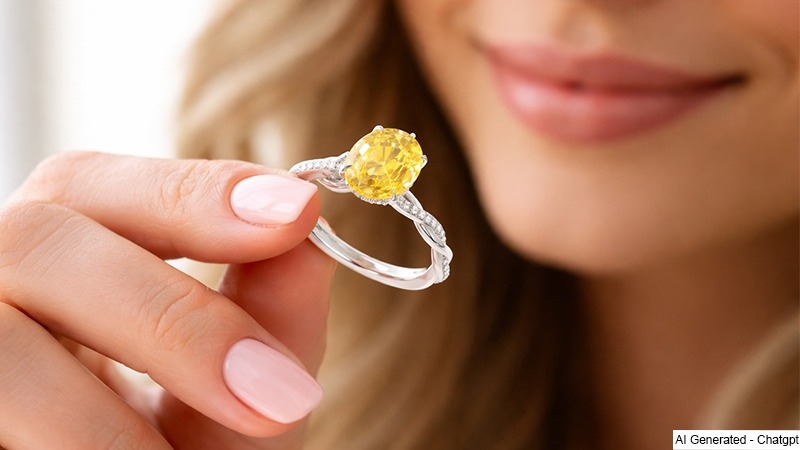 yellow sapphire engagement ring