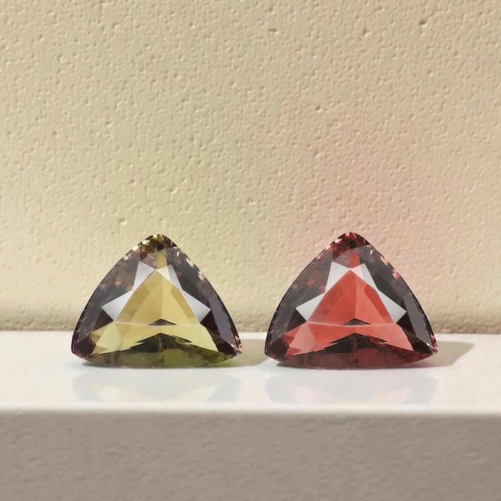 2 Alexandrite stones