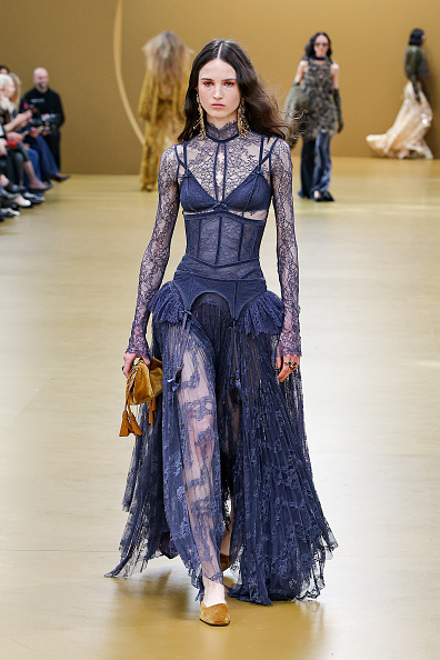 Model on the runway in Zimmermann