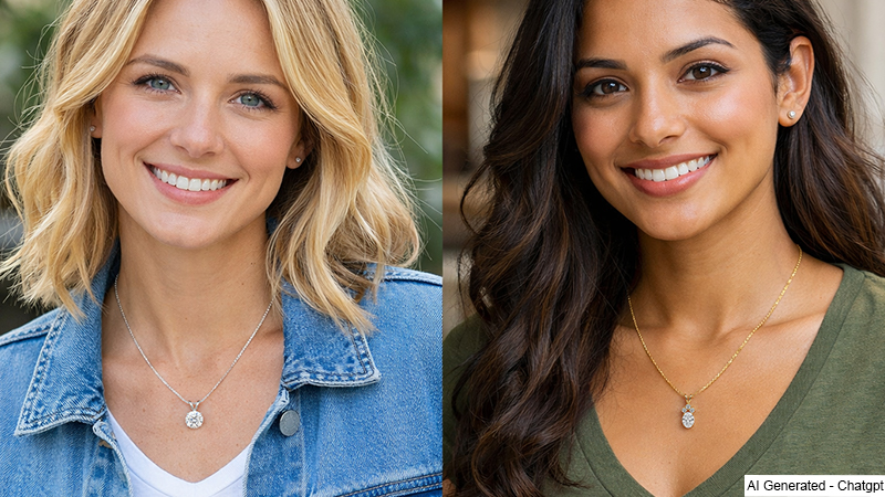 Diamond Pendant for Casual wear