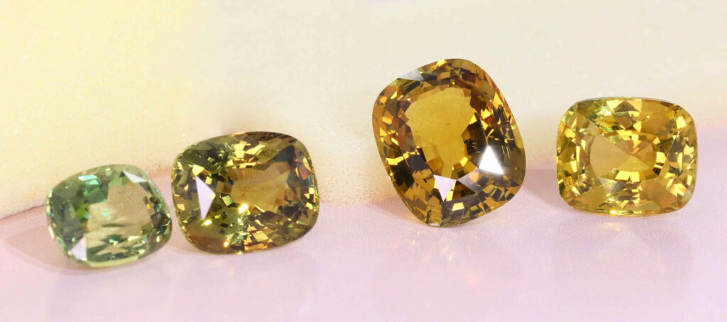 4 Alexandrite stones