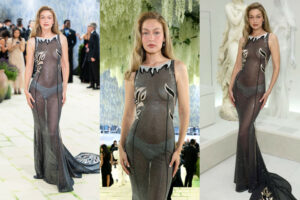 Gigi Hadid Turns Heads in a Show-Stopping Custom Miu Miu at the 2026 Met Gala Red Carpet!