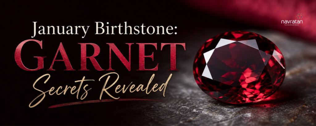 January Birthstone is the garnet