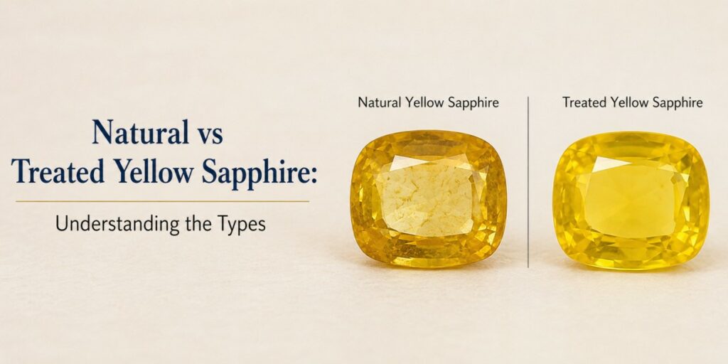 Yellow Sapphirenatural vs treated Yellow Sapphire