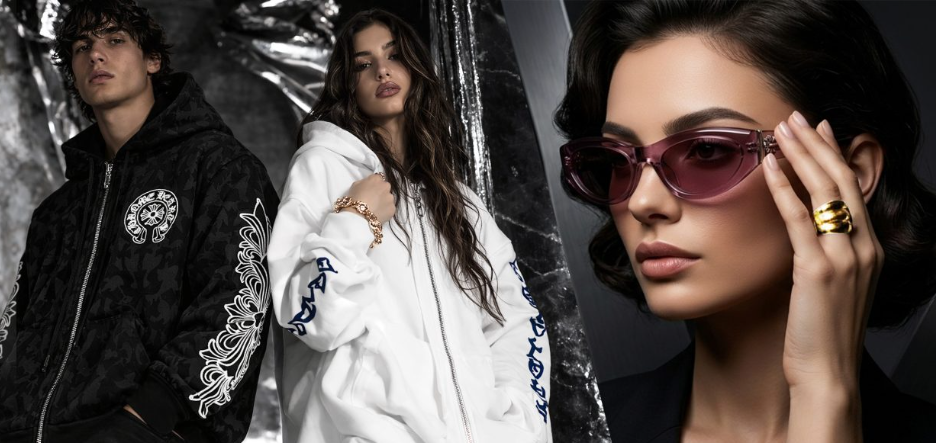 Chrome Hearts apparell and glasses 