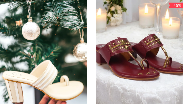 practical footwear maroon and white sandals