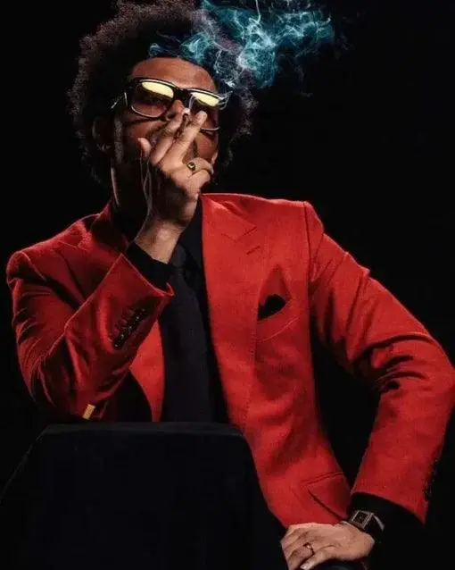 The Weeknd Red Suit