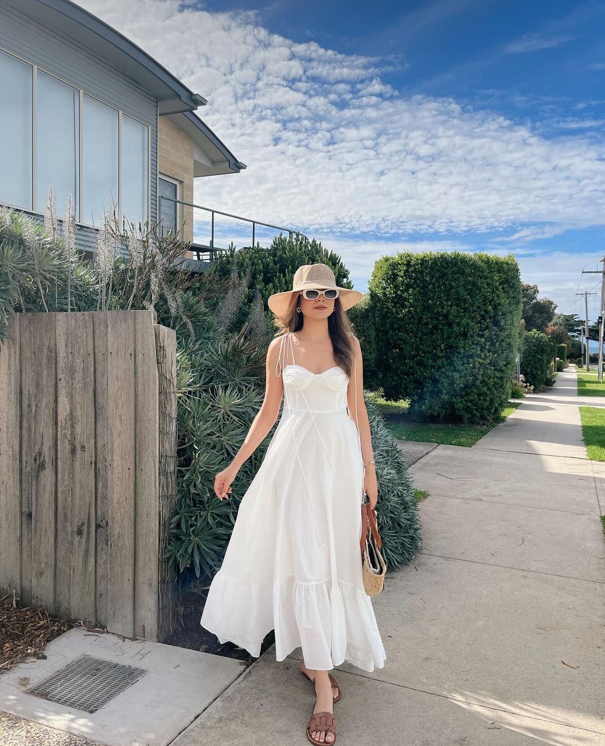 European Summer - white maxi dress