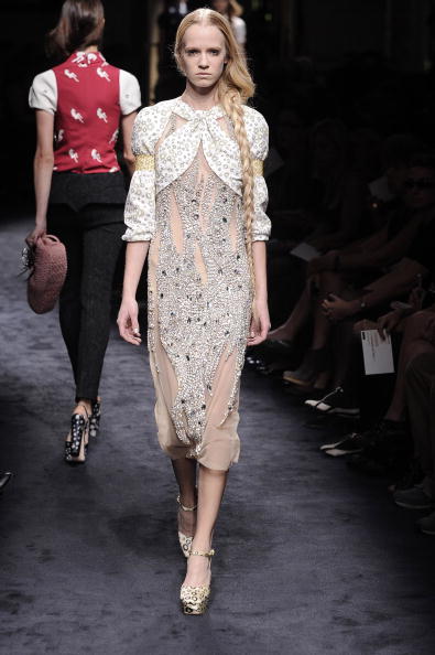 model in Miu Miu