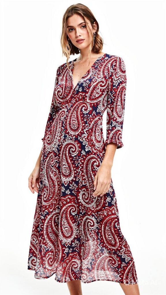 summer fashion trends model in banadan inspired dress