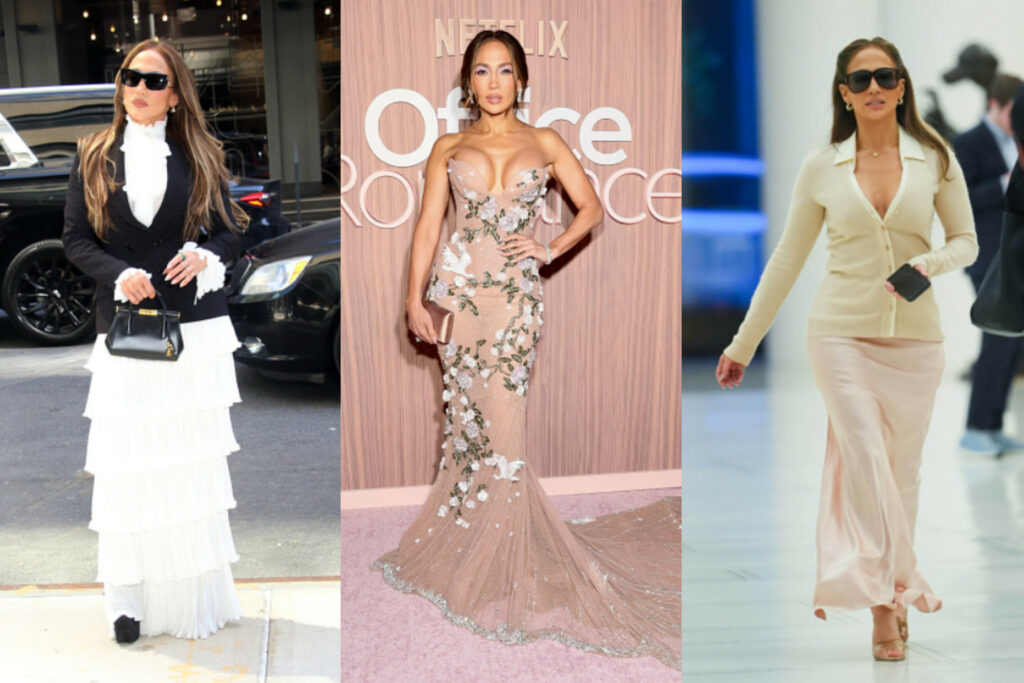 Jennifer Lopez Wows NYC in Five Standout Outfits at “Office Romance” Premiere Promotional Tour