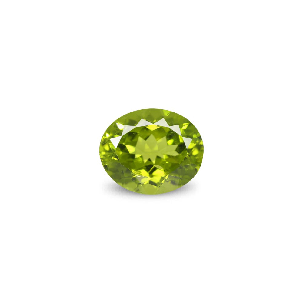 August Birthstone with facets on a white background