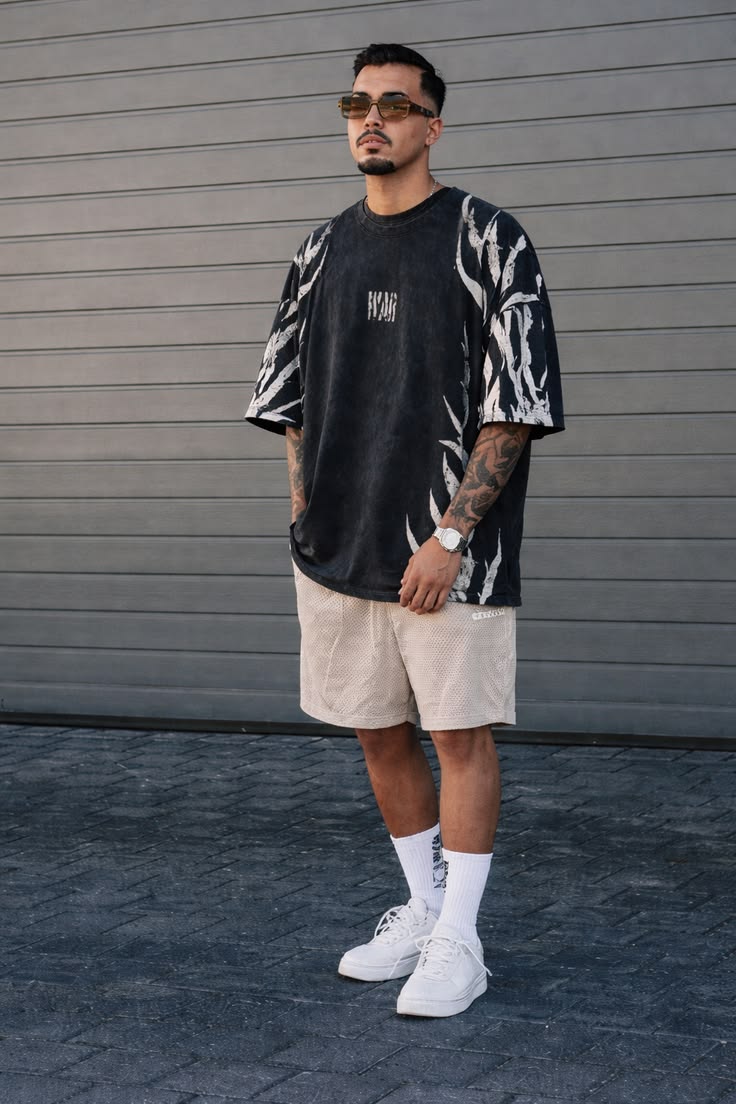 Graphic T-Shirts and Mesh Shorts