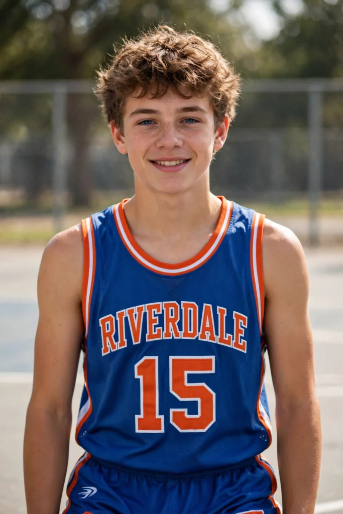 Male model in sports uniform 