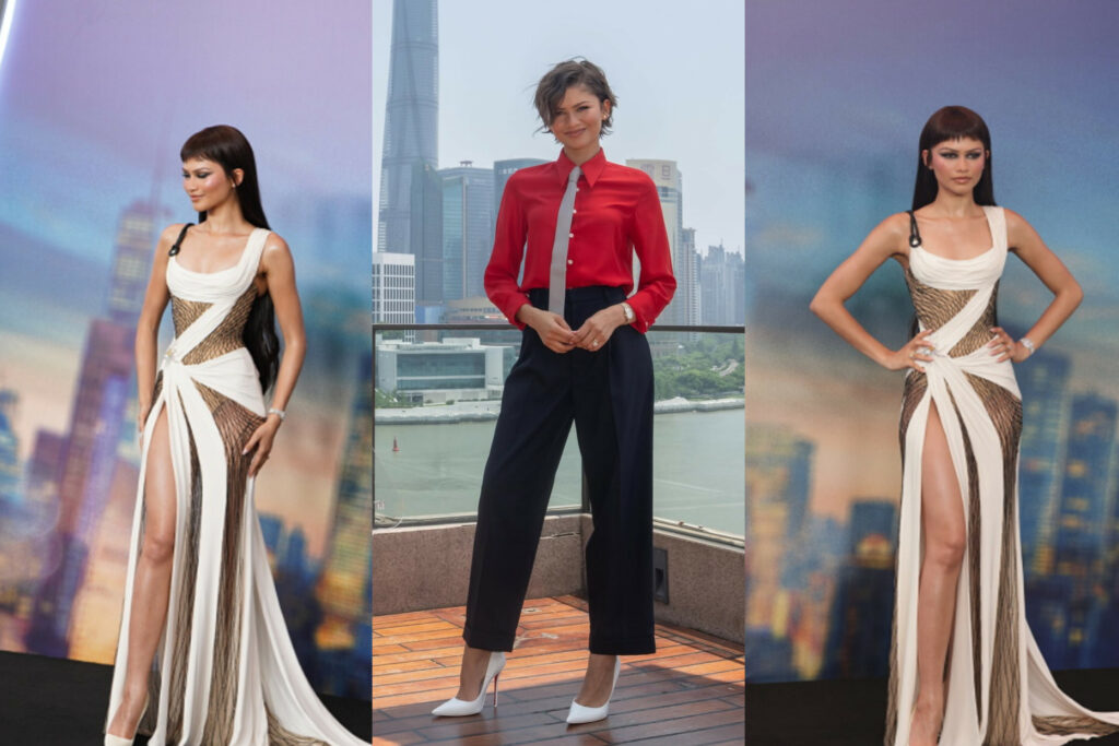 Zendaya Turns Heads in Atelier Versace and Coach at Shanghai Premiere Tour for “Spider-Man: Brand New Day”