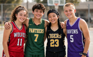 group of models in uniforms