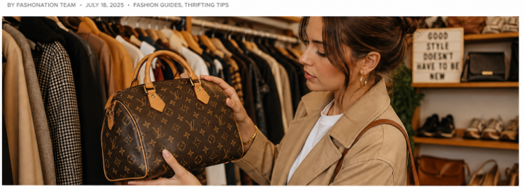 model thrift fashion shopping