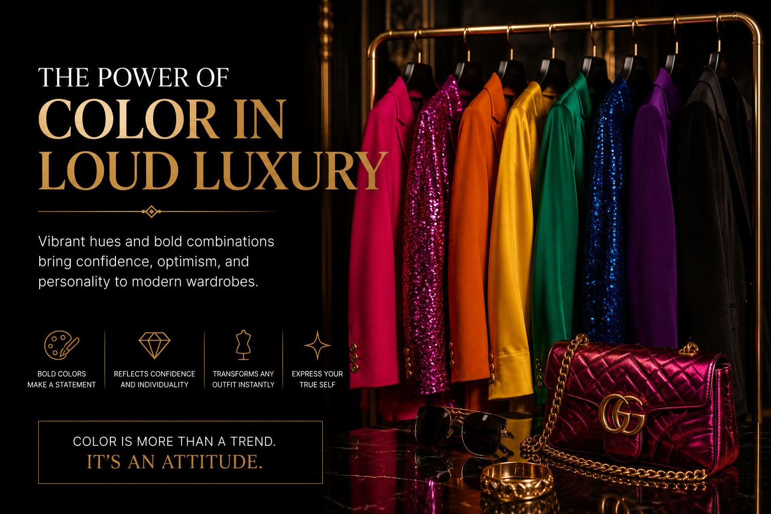Loud Luxury clothes in rack