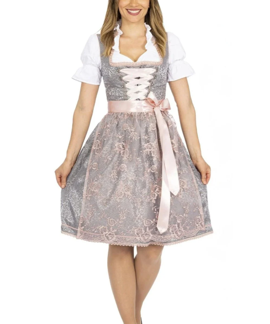 Model wearing tradional oktoberfest dress
