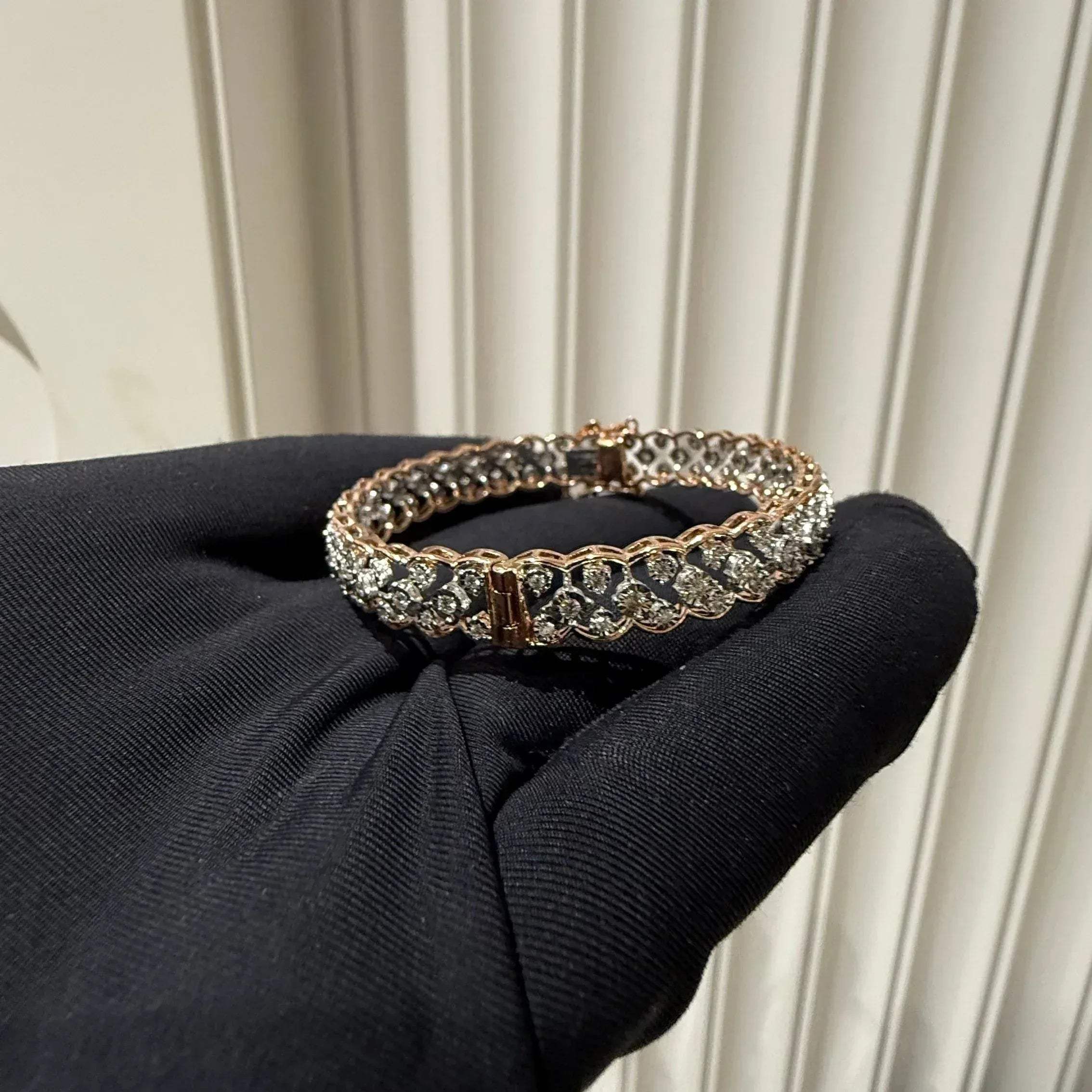 round diamond bracelets