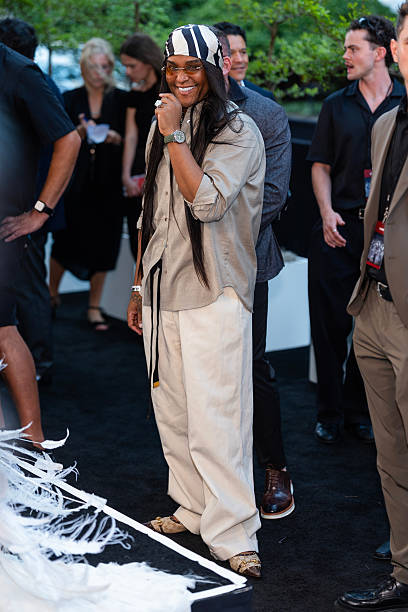 Law Roach at New York’s outdoor Vogue World presentation