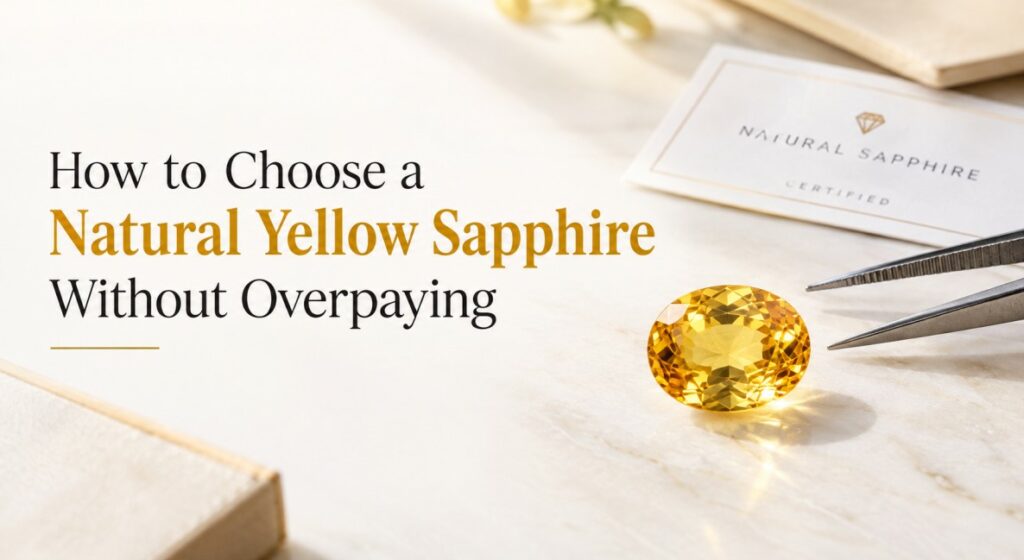 natural yellow sapphire