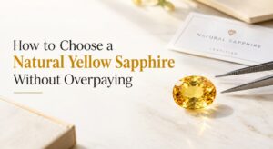 natural yellow sapphire
