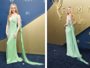 Elle Fanning Slays the Red Carpet in Custom Ralph Lauren at the 2026 Primetime Emmy Awards