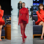 BLACKPINK Lisa Dazzles in Scarlet Red Blumarine Micro Mini Dress on The Tonight Show Starring Jimmy Fallon