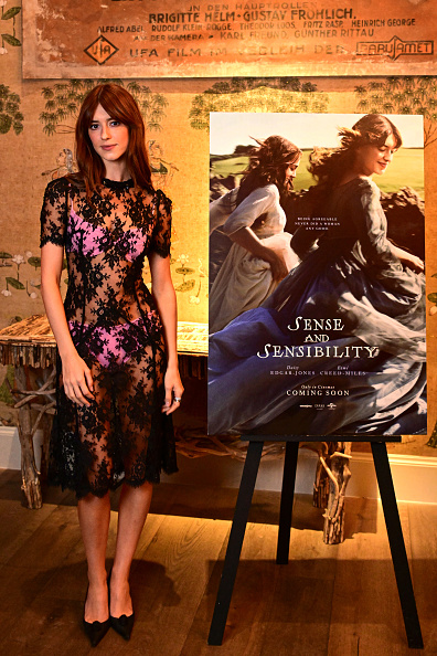 Daisy Edgar-Jones attended the London special screening and Q&A of “Sense and Sensibility,” hosted by Edith Bowman, wearing a Shushu/Tong sheer gossamer mini dress adorned with floral embroidery and short sleeves, layered over a balconette-style bra top and matching high-waisted briefs.