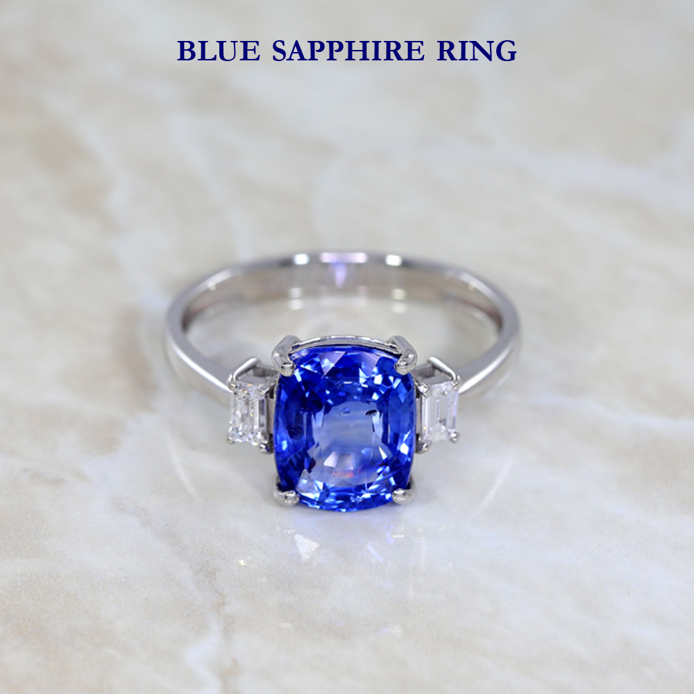 blue sapphire ring